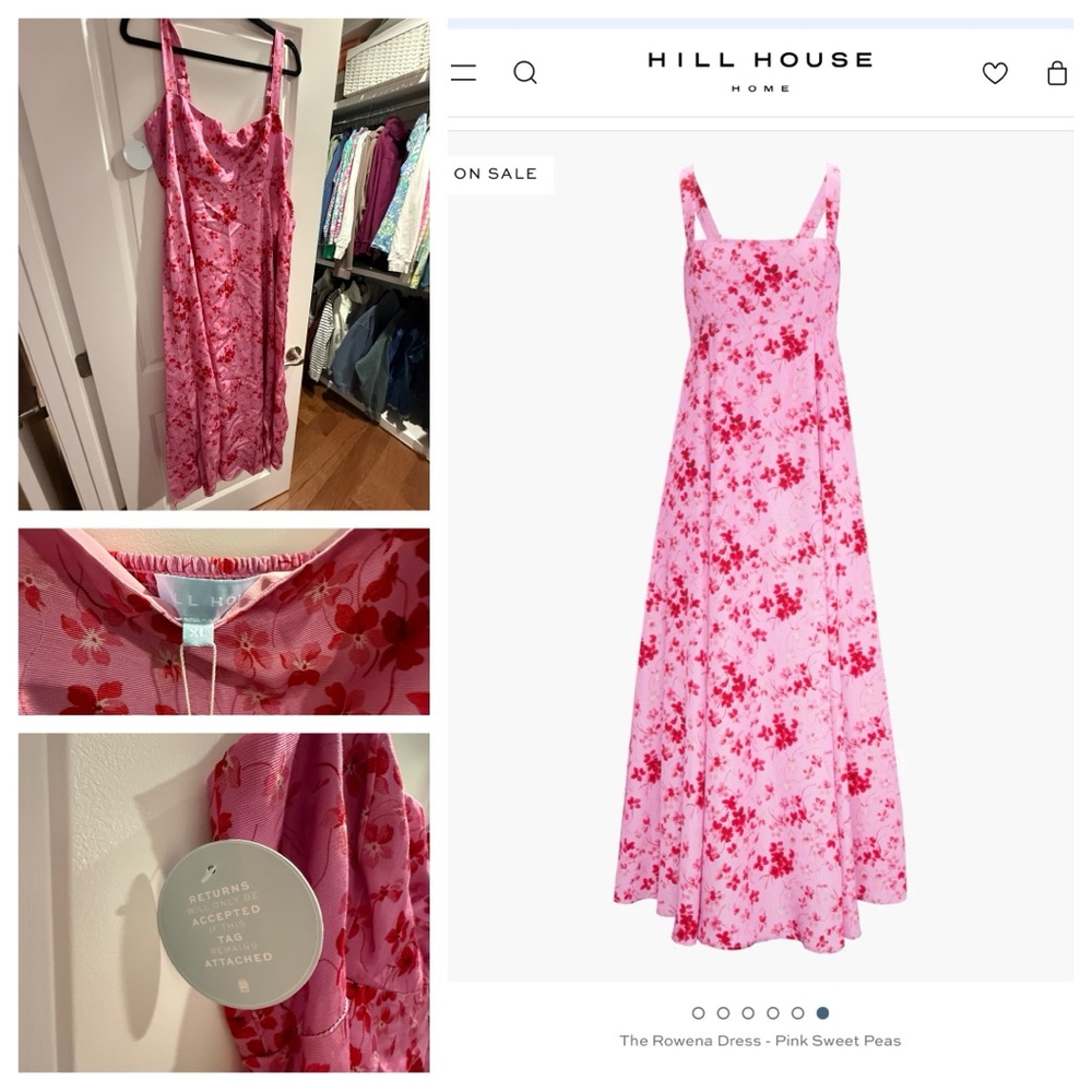 Hill House Pink Sweet Peas Dress